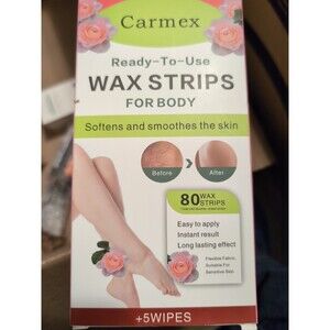 Carmex 80ct Ready To Use Wax Strips For Body